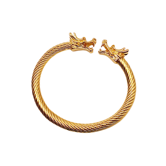 Gold dragon bracelet