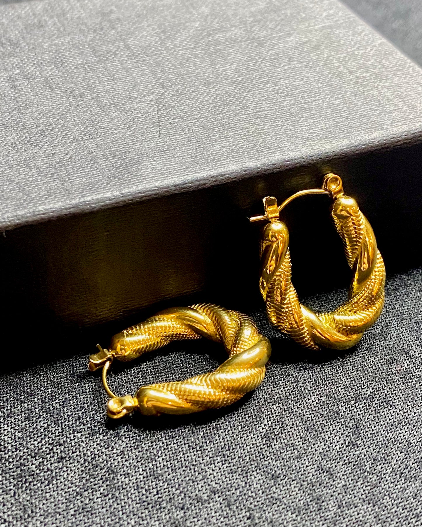 18K Gold plated stainless steel earrings